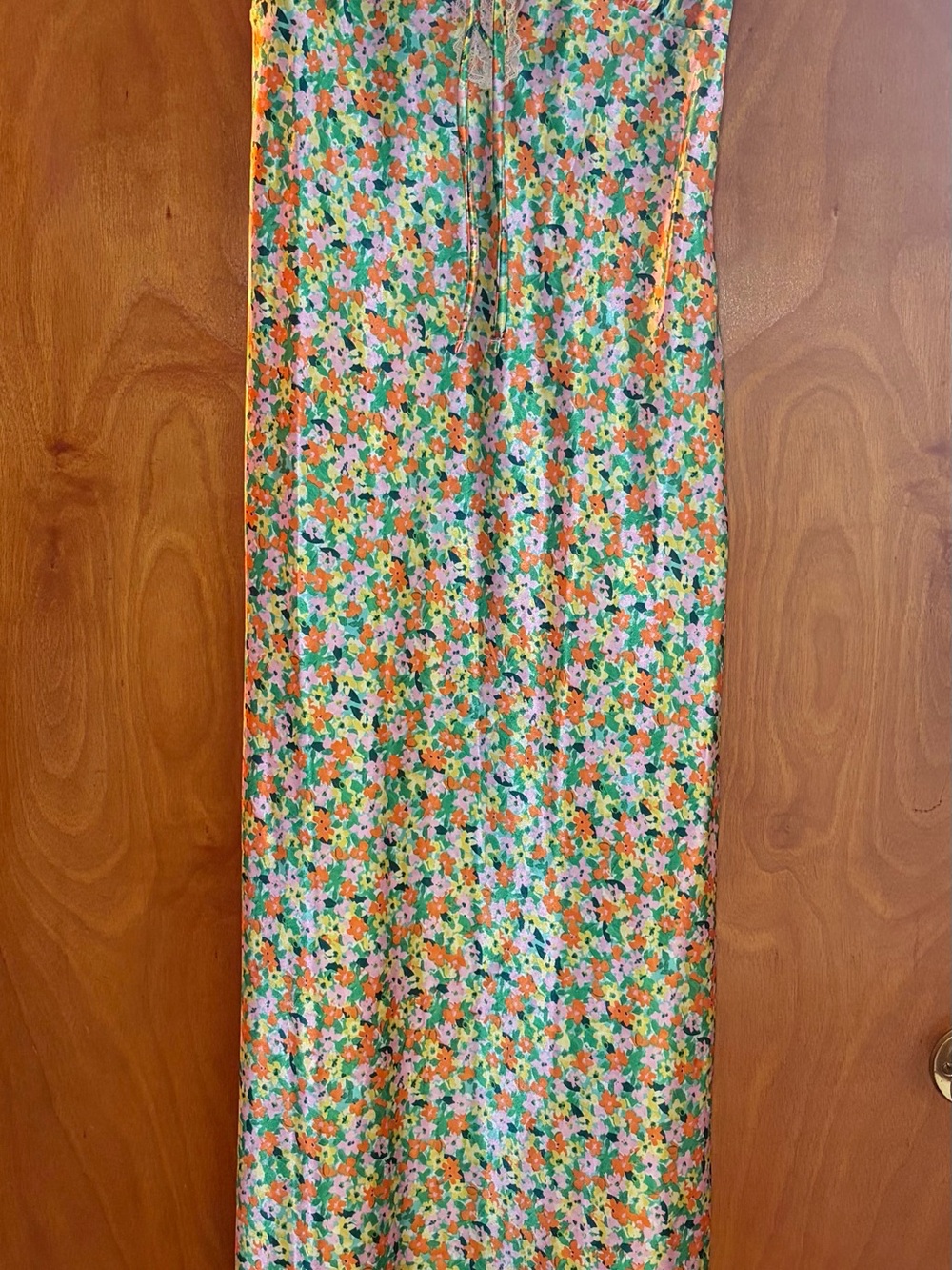 wild fable Floral Maxi Skirt in Green, Orange, Pink and White